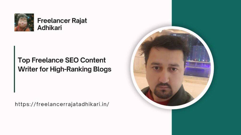 Freelance SEO Content Writer offering high-ranking blog writing and content strategy services