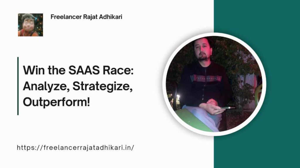 Illustration showing SAAS product competitor analysis strategy with tools, frameworks, and market positioning insights for 2025