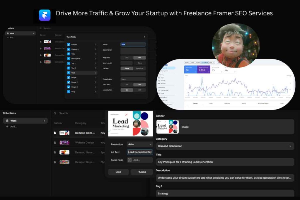 Freelance Framer SEO Expert Optimizing Website for Higher Rankings
